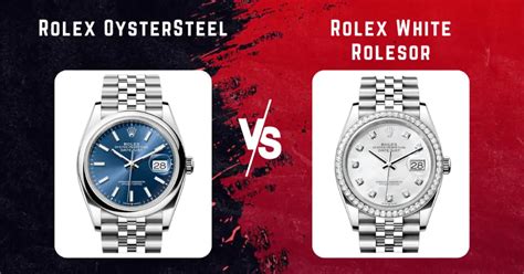 rolex white rolesor|oystersteel vs white rolesor.